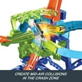 thumbnail image 6 of Hot Wheels Stunt Tracks Mid-Air Crash Playset with 1:64 Scale Die-Cast Toy Car & Motorized Booster, 6 of 8