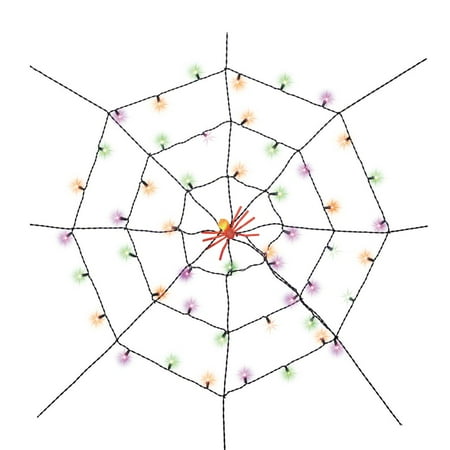 Multicolor Web Light, 5ft, LED, Halloween Indoor/Outdoor, by Way To Celebrate
