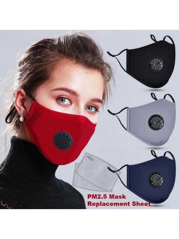 USA STOCK~Cycling Air Purifying Face Mask,Cover Haze Washable Reusable Filter 