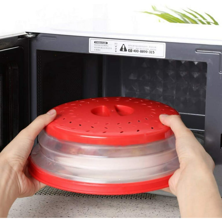 Microwave Splatter Cover for Food Vented Collapsible Microwave