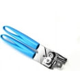 thumbnail image 4 of Can Opener, Kitchen Stainless Steel Heavy Duty Can Opener Manual Smooth Edge Durable Food Safe Cut Tool 3-in-1 Tin Beer Jar Bottle Opener Hand Grip for Seniors with Arthritis Hands Friendly (Blue), 4 of 5