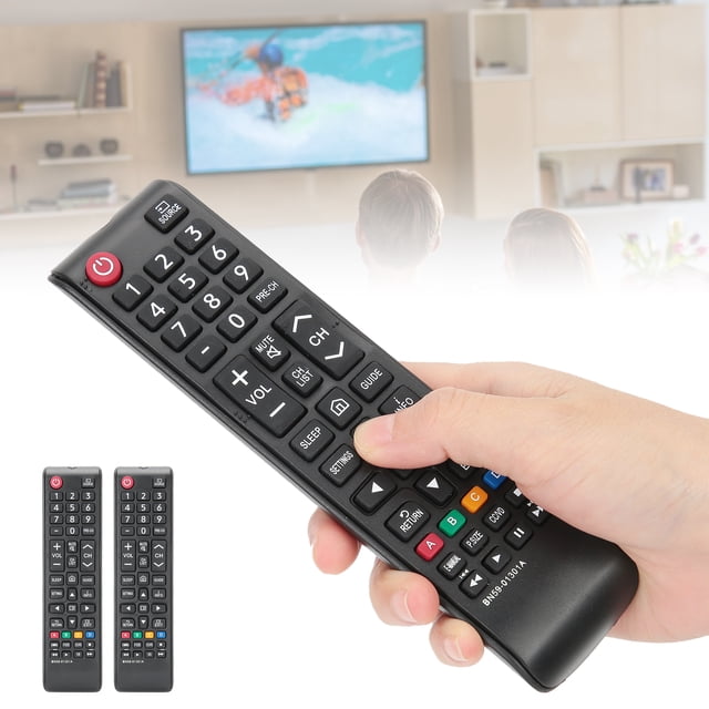 Para 2 Piezas de Control Remoto de TV Multifuncional para el Reemplazo de control remoto de la televisión