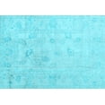 thumbnail image 1 of Ahgly Company Indoor Rectangle Oriental Light Blue Traditional Area Rugs, 5' x 7', 1 of 4
