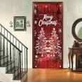 thumbnail image 5 of Japceit Christmas Door Cover Curtain, Large Size Holiday Entrance Decoration, Fabric Panel Door and Wall Decor for Festival Party, Home Seasonal Display, 5 of 9