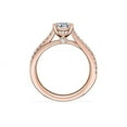 thumbnail image 2 of 0.70 Carat Excellent Pear Cut Natural Diamond Solitaire with Accents Beautiful Ring for Anniversary Solid 14K Rose Gold Size 4.5, 2 of 8