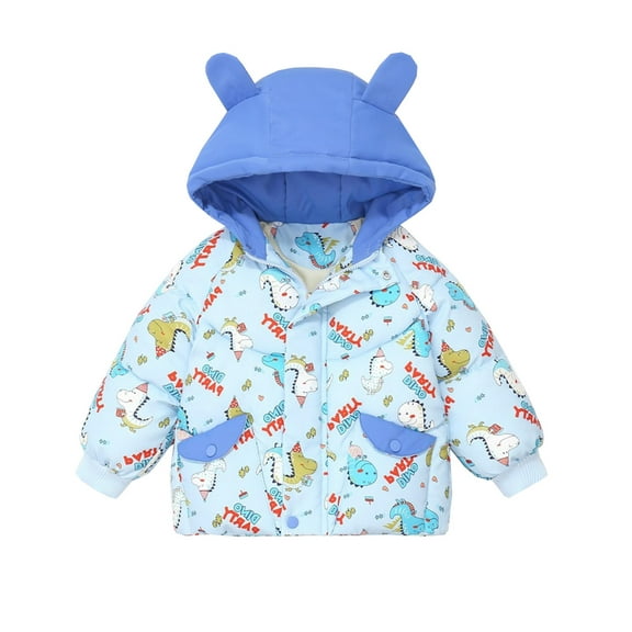 adviicd Girls Winter Coat Winter Coats for Girls Hooded Waterproof Kids Toddler Girls Puffer Jacket (Blue,12-13 Years)