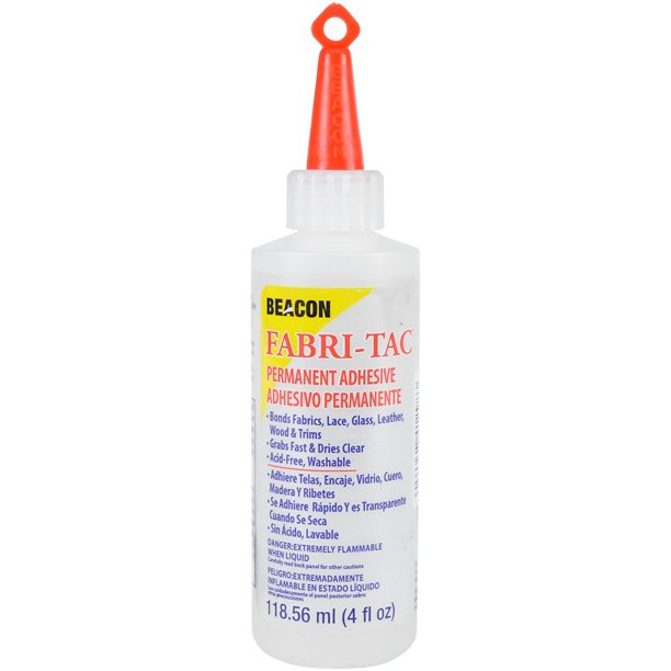 Beacon FabriTac Permanent Adhesive, 4 Ounce THE GLUE GUN IN A BOTTLE