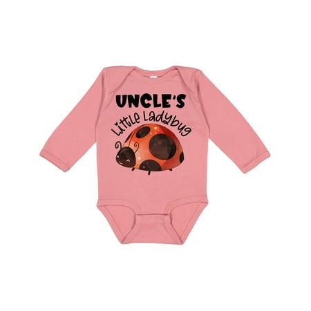 

Inktastic Uncle s Little Ladybug Gift Baby Boy or Baby Girl Long Sleeve Bodysuit