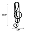 thumbnail image 4 of Muka 100 PCS Lyric Shaped Paper Clips, Music Notes Paper Clips, Cute Paper Clips for Notebook Vinyl Coated Paperclips for Document Organizing, 1 1/2"L x 3/5"W, 4 of 6