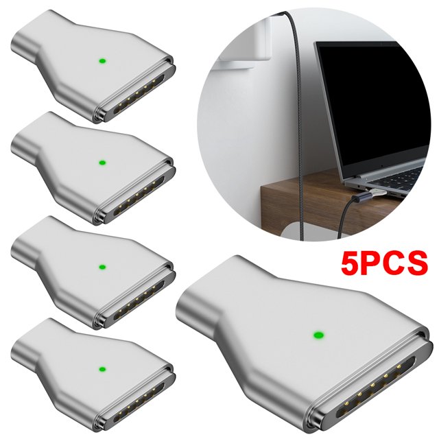 Adaptador Interfaz Tipo C A Apple 3.ª Generación PD140W Adaptador Carga Rápida Adaptador Señuelo Con Indicadora Adecuado para MacBook Air/Pro 2023 (cabeza Recta)