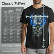 Mens Mad Engine Black Stone Cold Steve Austin Skull Graphic T-Shirt
