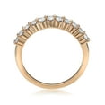 thumbnail image 3 of Arista 1/2 ct Round Diamond 11 Stone Women's Bridal Wedding Band in 18k Rose Gold (H, SI2), 3 of 5