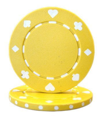 Get 1 Free Buy 2 50 Yellow Striped Dice 11.5g Clay Poker Chips New 