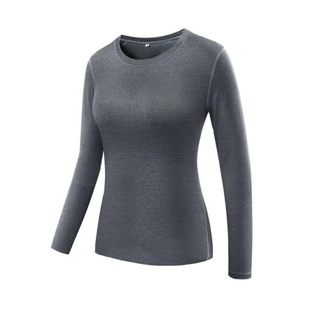 Women Compression Quick-Dry T-shirts Long Sleeve Activewear Tight Fitness Yoga Tops