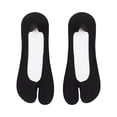 thumbnail image 2 of Women IceâSilk SplitâToe NoâShow Socks, Nonâ LowâCut Invisible Tabi Boat Socks Thin Breathable Liner Socks for Flats, 2 of 4