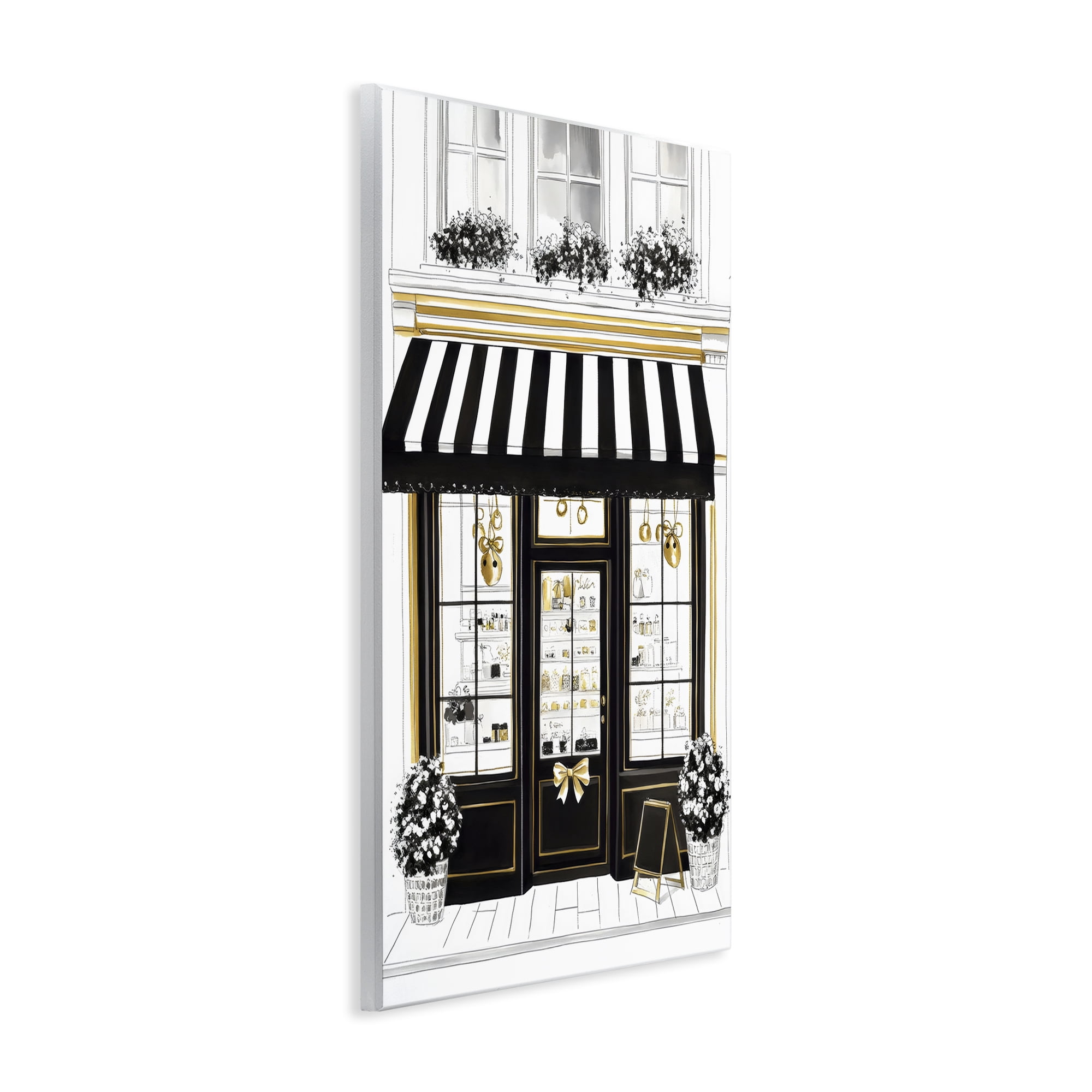 Stupell Industries Paris Storefront Window Display Wall Plaque Art, design by Petal Prints Design