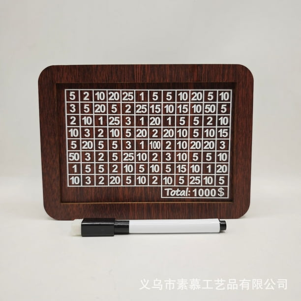 Hucha de madera con contador, caja de regalo para niños, decoración del hogar, manualidades