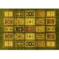 thumbnail image 1 of Ahgly Company Machine Washable Indoor Rectangle Abstract Yellow Modern Area Rugs, 4' x 6', 1 of 4
