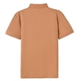thumbnail image 4 of Zysthvn Summer Mens Tops Short Sleeve Work Lapel Casual Mens Tops Polo Solid Shirts, 4 of 7