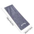 thumbnail image 3 of Sports Towel - Double Pack, 12"x51", Dark Gray, 100% Cotton - Certified, Very Absorbent and Quick-Drying, for Fitness, Gym and Yoga, 3 of 6