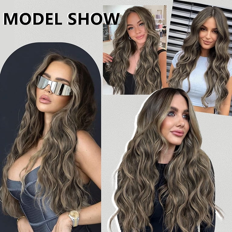 Hair extensions long blonde brown black u choose Amazon.com : 20 main image 3
