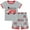 2# Red, variant on FEDPOP Toddler Boy Pajama Set Summer Pjs 100% Cotton Short Sleeve Sleepwear 2T