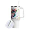 thumbnail image 2 of 40 Oz Car Handle Water Bottle Water Cup Water Bottle Water Jug Coffee Cup Travel Water Bottle Super Cool Owl, 2 of 8