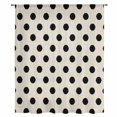 thumbnail image 2 of Wave Point Black Sheer Curtains 54 Inches Long, Modern Minimalist Geometric on Linen Light Filering Curtains, Breathable Simi Curtain Privacy Drapes for Kitchen Bathroom Small Window Treatment, 2 of 9