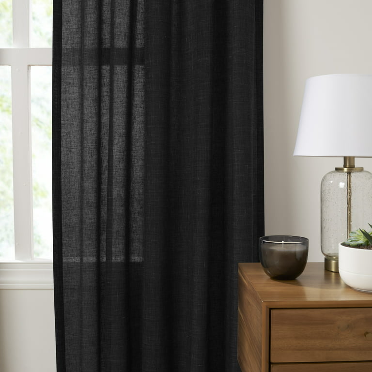 Rustic Black Laundry Curtains With Pocket Rod - Wash, Dry, And Fold Repeat  - Polyester Window Treatment For Bedroom, Office, Kitchen, Living Room, And  Study - Home Decor - - Temu