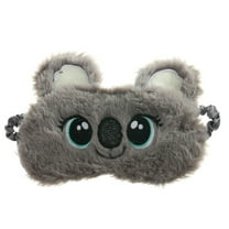 XMMSWDLA Cute Rabbit Sleeping Eye Mask Plush Blindfold Travel Sleep Maskscartoon Plush Embroidered Eye Mask Children Koala Cute Shading Eye Mask