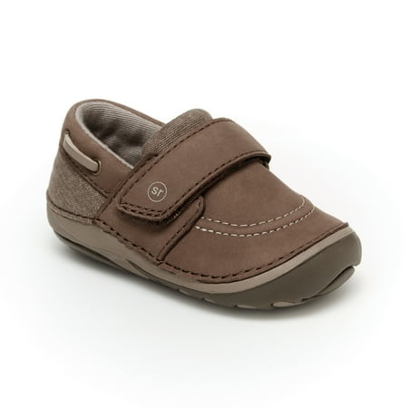 Stride Rite Wally Kid's Leather & Canvas Slip On, Sizes 3-6