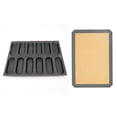 thumbnail image 1 of 1Pcs Tapis de Cuisson en Silicone Réutilisable Protection Environnementale 30 x 20cm & 1x Moule à Baguette en silicone-Antiadhérent, 1 of 10