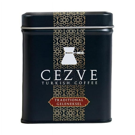 Cezve Turkish Coffee, 100% Arabica, Traditional/Geleneksel Flavor, Ground Coffee, 3.5oz (100g)