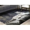 thumbnail image 2 of Tiger Rugs, Man Cave Rugs, Farmhouse Rug, Animal Rugs, Bath Rug, Runner Rug, Pet Friendly Rug, Customs Rug, Corridor Rug, Car Mat, 2.6'x5' - 80x150 cm, 2 of 8