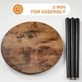 thumbnail image 4 of Mesa auxiliar Apicizon Rustic Brown 42x51 cm de madera MDF, 4 of 8