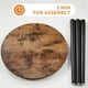 thumbnail image 4 of Mesa auxiliar Apicizon Rustic Brown 42x51 cm de madera MDF, 4 of 8