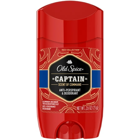 Mens Invisible Set - Old Spice Red Collection, Captain Scent, Invisible Solid Anti-Perspirant and Deodorant for Men, 2.6 Oz