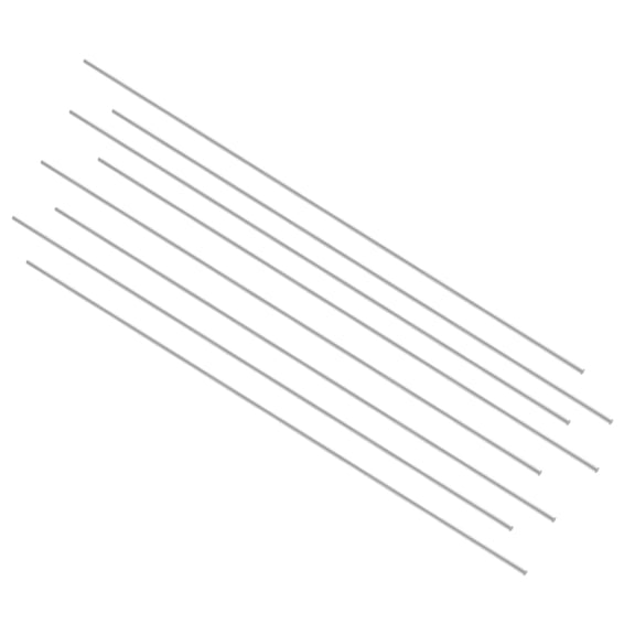 Uxcell Aluminum Solid Round Rod Lathe Bar 5mm x 500mm for DIY Craft Tool 8 Pcs