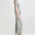 thumbnail image 5 of Seductiva Clothing women pajama sets Women Printed Sleepwear Round Neck Short Sleeve Tops with Long Pants Pajama Set, 5 of 8