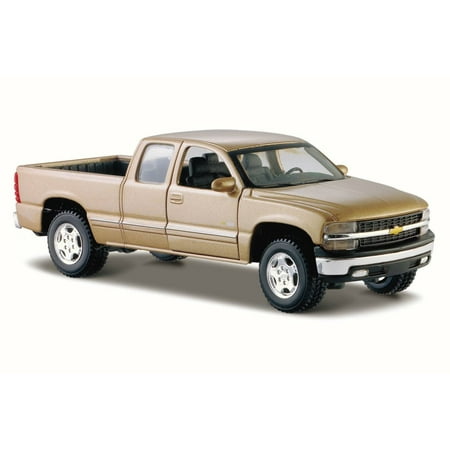 Chevrolet Silverado Pickup Truck, Gold - Maisto 31941 - 1/27 Scale Diecast Model Toy Car