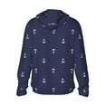 thumbnail image 3 of Uemuo Anchor Heart Blue Pattern Women's Full Zip UPF 50+ Sun Protection Hoodie Jacket Long Sleeve Sun Shirt Hiking Outdoor Performance with Pockets-3X-Large, 3 of 9