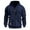 Navy, variant on APEXFWDT Men's Zip-Up Hoodie Jacket Light Fleece Cargo Sweatshirt with Arm Pockets,Warm Outerwear,M,Black