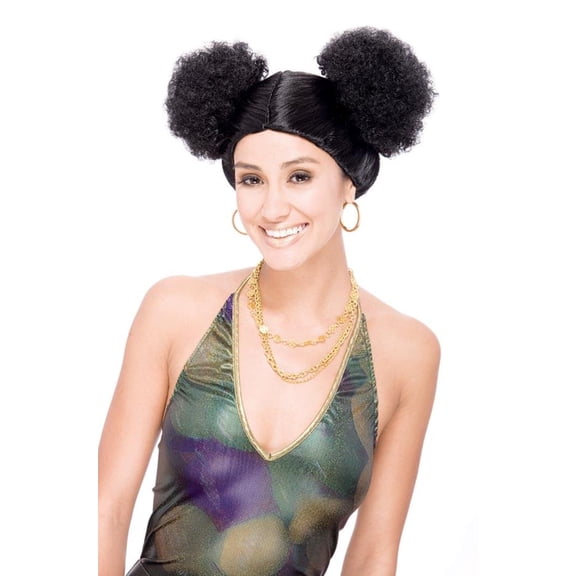 Paper Magic Group Sweetie Poof Black Adult Costume Wig One Size Unisex