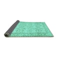 thumbnail image 2 of Ahgly Company Indoor Rectangle Abstract Turquoise Blue Contemporary Area Rugs, 2' x 4', 2 of 4