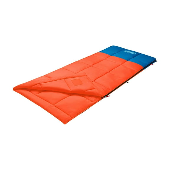 Coleman Kompact 40 Degree F Rectangle Sleeping Bag, Tiger Lily