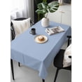 thumbnail image 6 of Pure Light Blue Table Cloth, Simple Solid Color Waterproof Tablecloth for Rectangle Tables, Reusable Washable Fabric Table Cover for Restaurant Kitchen Dining Tables 60"x120", 6 of 6