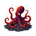 thumbnail image 3 of cartoon Octopus Theme Stickers, Waterproof Octopus Theme Sticker for Water Bottle Laptop Phone Cases Planner Skateboard Luggage Helmet Party Favor Decor, Ideal for Adults Teens Teacher Rewards, 3 of 9