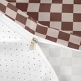 thumbnail image 4 of Homewish Retro Plaid Duvet Cover Queen, Classic Grid Queen Bedding, Brown Tan,Reversible,3-Piece,No Comforter1 Duvet Cover and 2 Pillowcases, 4 of 6
