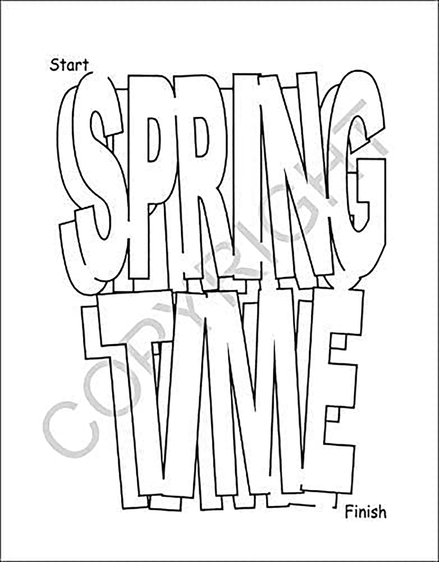 ZoCo 25-Pack Springtime Fun Kid's Coloring & Activity Book Set, 16 Pages