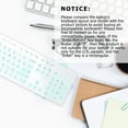 thumbnail image 4 of Miangastore 1Pc Universal Cute Keyboard Cover Green Gradient for Office Work 11.8X5.1X0.1in, 4 of 9